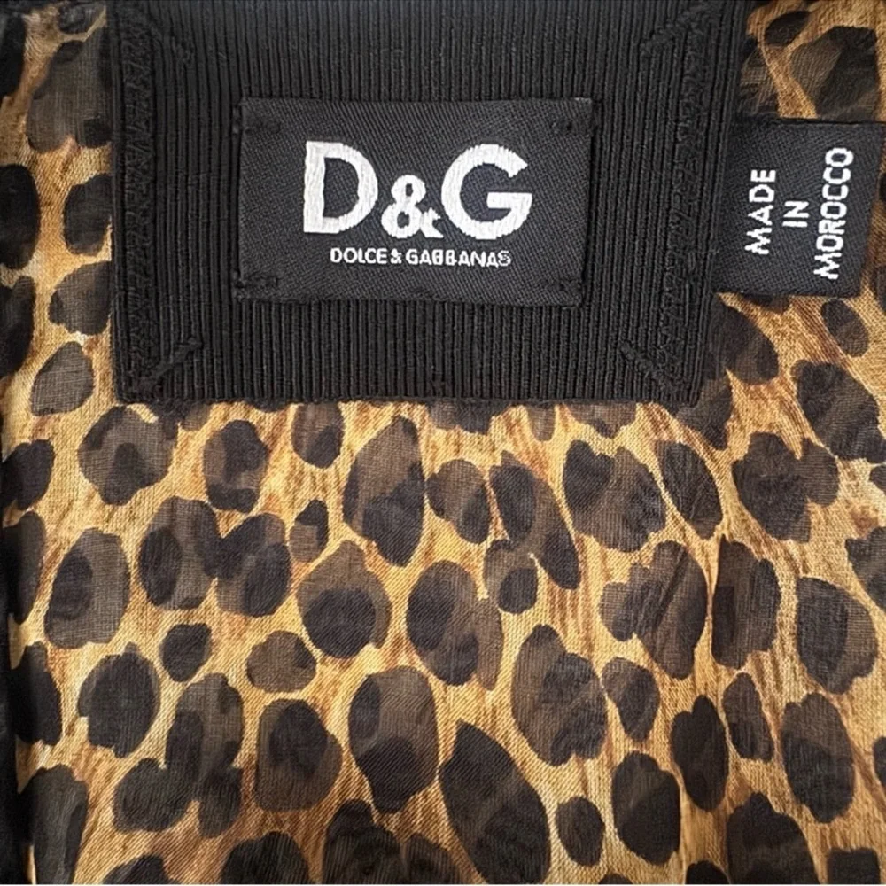 Dolce & Gabbana Silk Animal Print Top - Picture 7 of 12